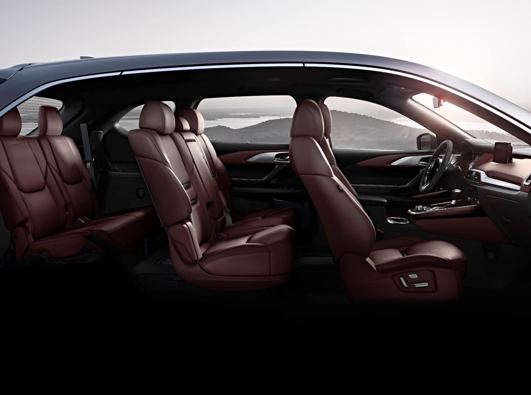 2022 Mazda CX-9 interior layout.
